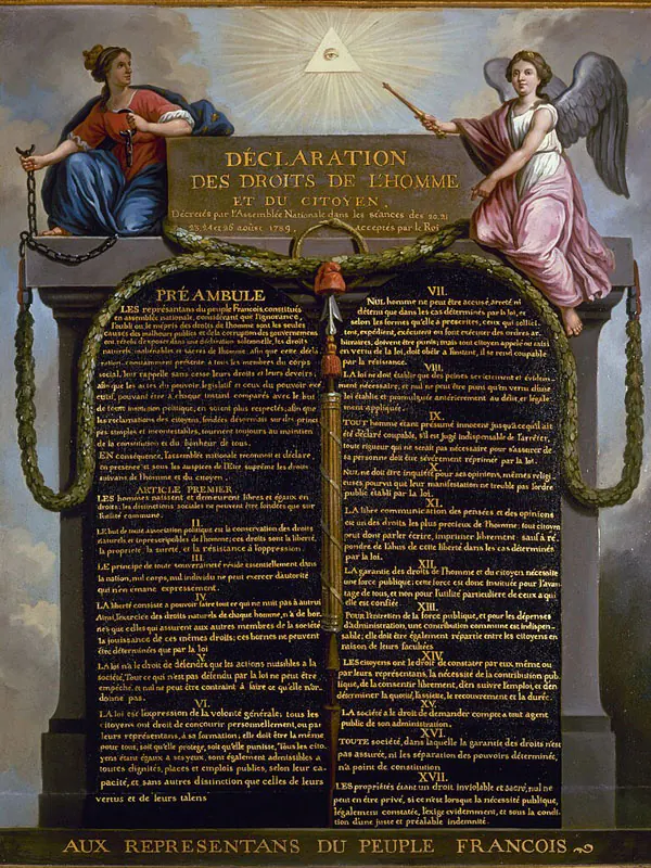 Deklaration der Menschenrechte 1789