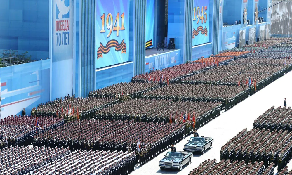Russische Parade 9.Mai: Tag des Sieges