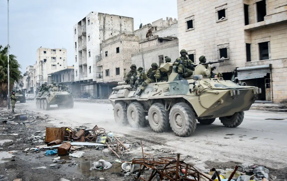 Russische Truppen in Aleppo