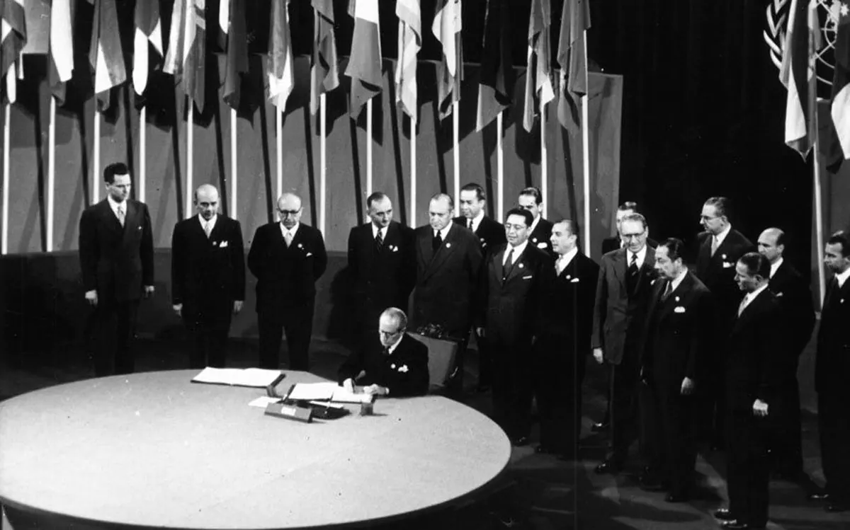 Unterzeichnung UN Charta 1945