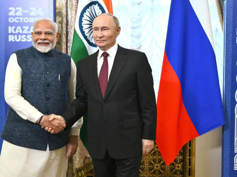 Indischer Premier Modi & Präsident Putin